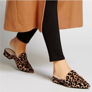 Cole Haan Piper Leopard Print Calf Hair Mule - 8